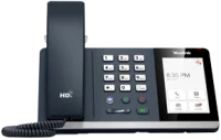 Front view of Yealink MP54 handset for Microsoft Teams.